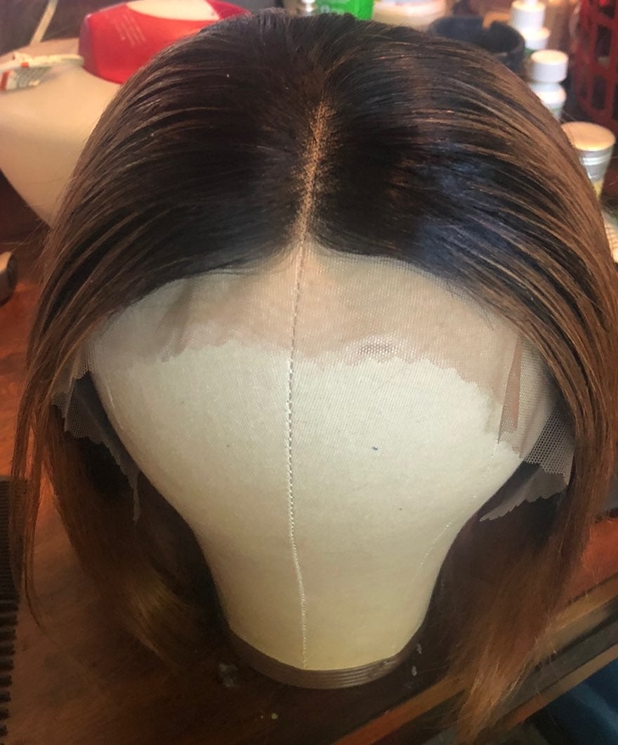 1b/30 lace frontal bob wig human hair