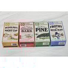 NEW 4 Duke Cannon Rudolph’s, Cut Pine, Peppermint Bark,Frothy, Bar Of Soap 10OZ