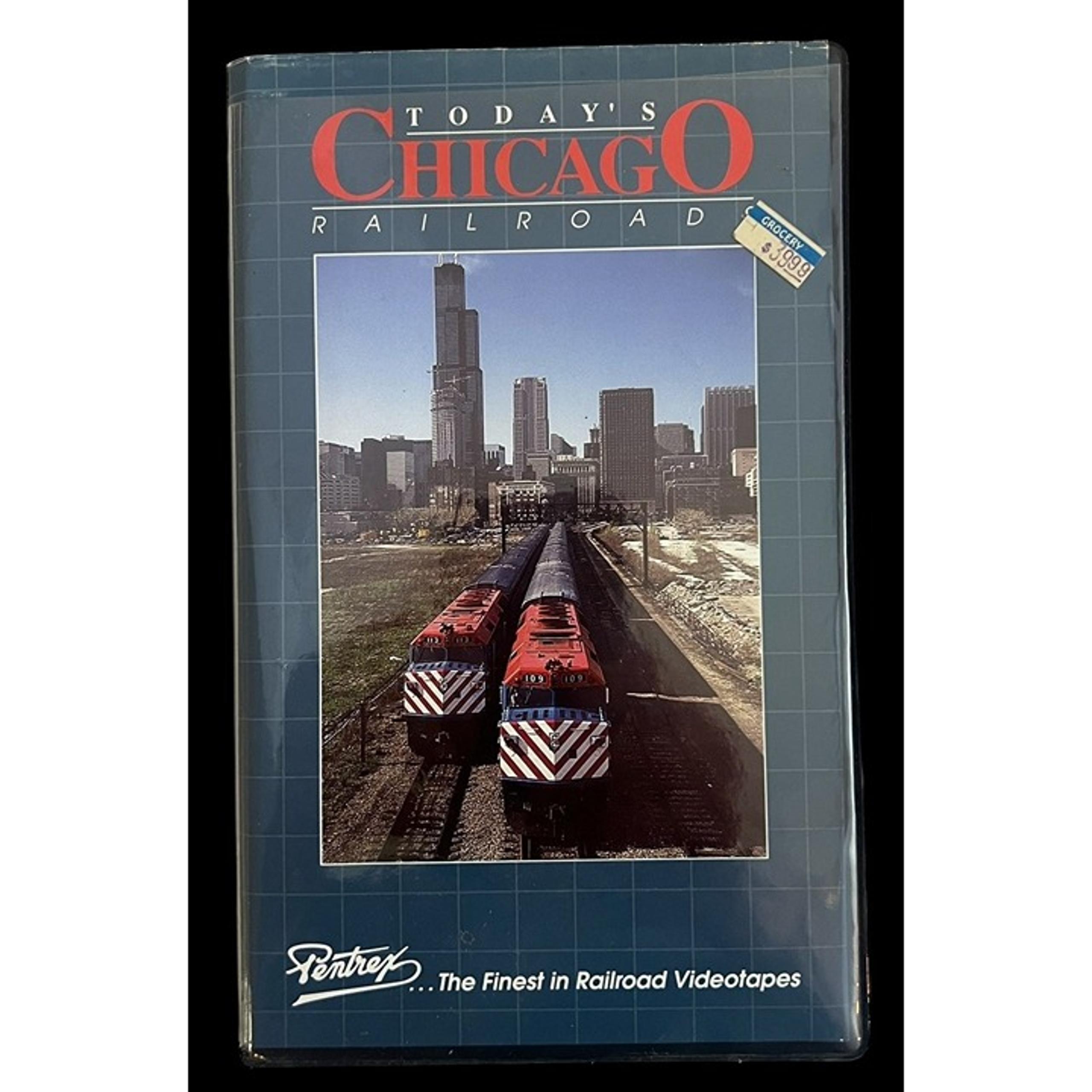 Rare VHS "Today's Chicago Railroad" 1991 Pentrex Vintage Films