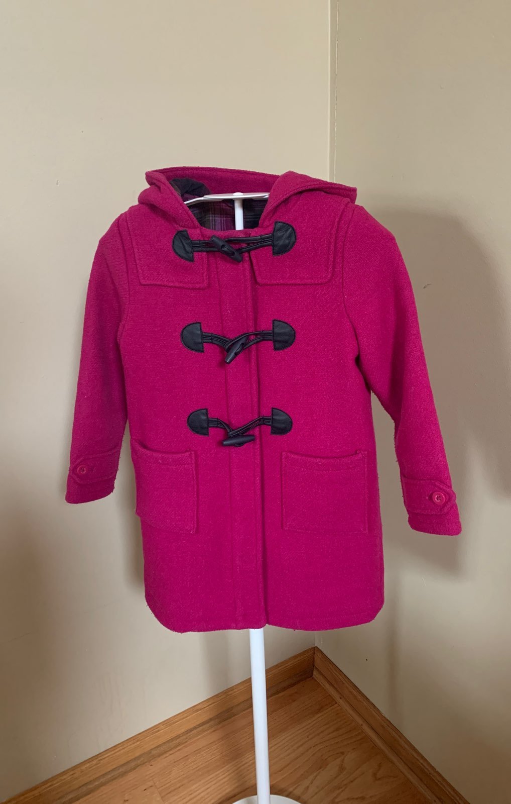 toddler flannel lined duffle coat