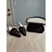 Stuart Weitzman size 6 medium Italian black satin mules