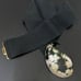 Vintage Large Seashell Shell Buckle Black Elastic Belt One Size Waist 25”-36”