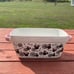 Disney Minnie Mouse Baking Dish NEW Halloween Spider Web Pink Handles Loaf Bread