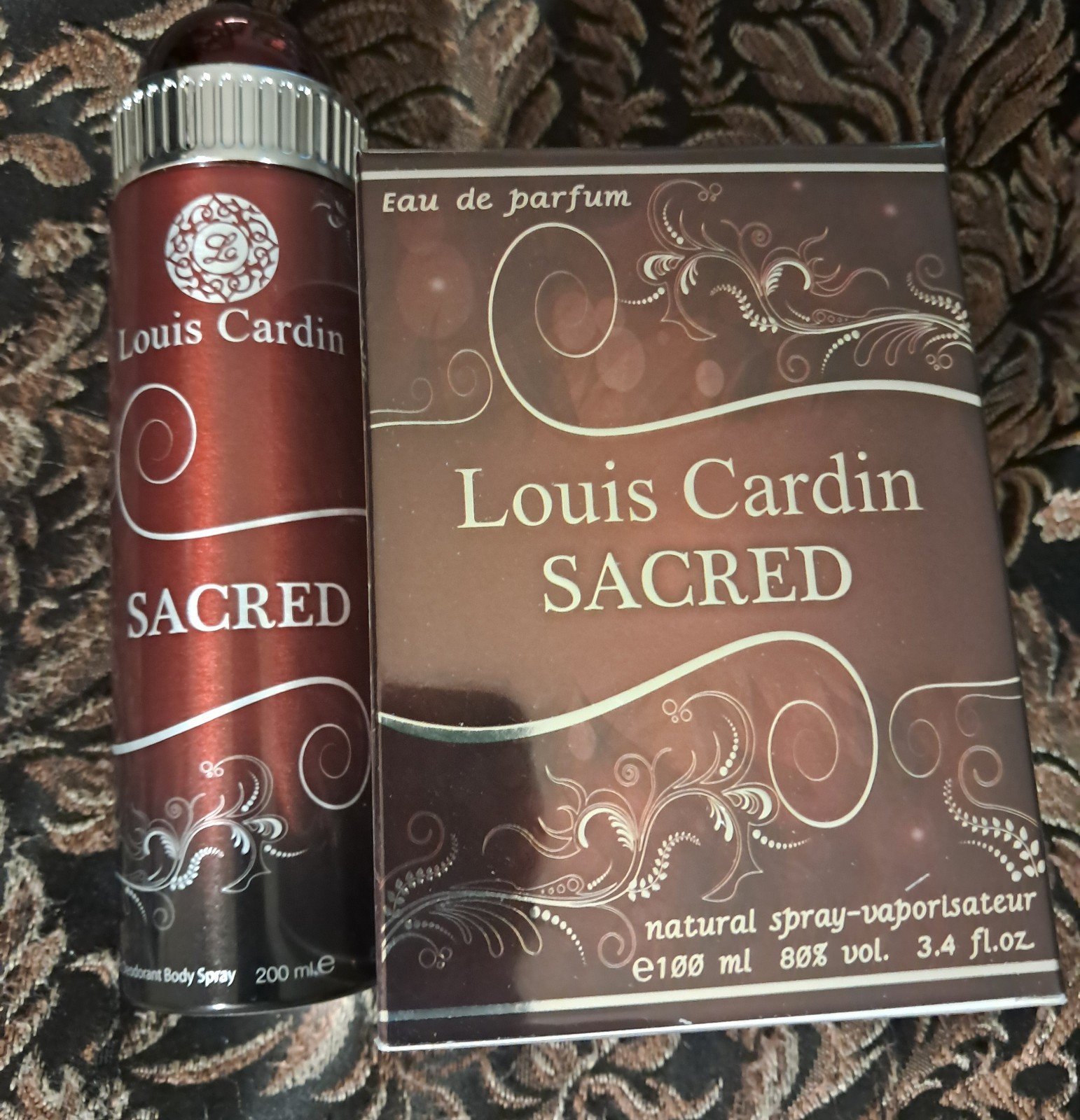 Louis Cardin: Sacred EDP (100ML/3.4FL.OZ)&(200ML/6.67FL.OZ) Perfumed Body Spray