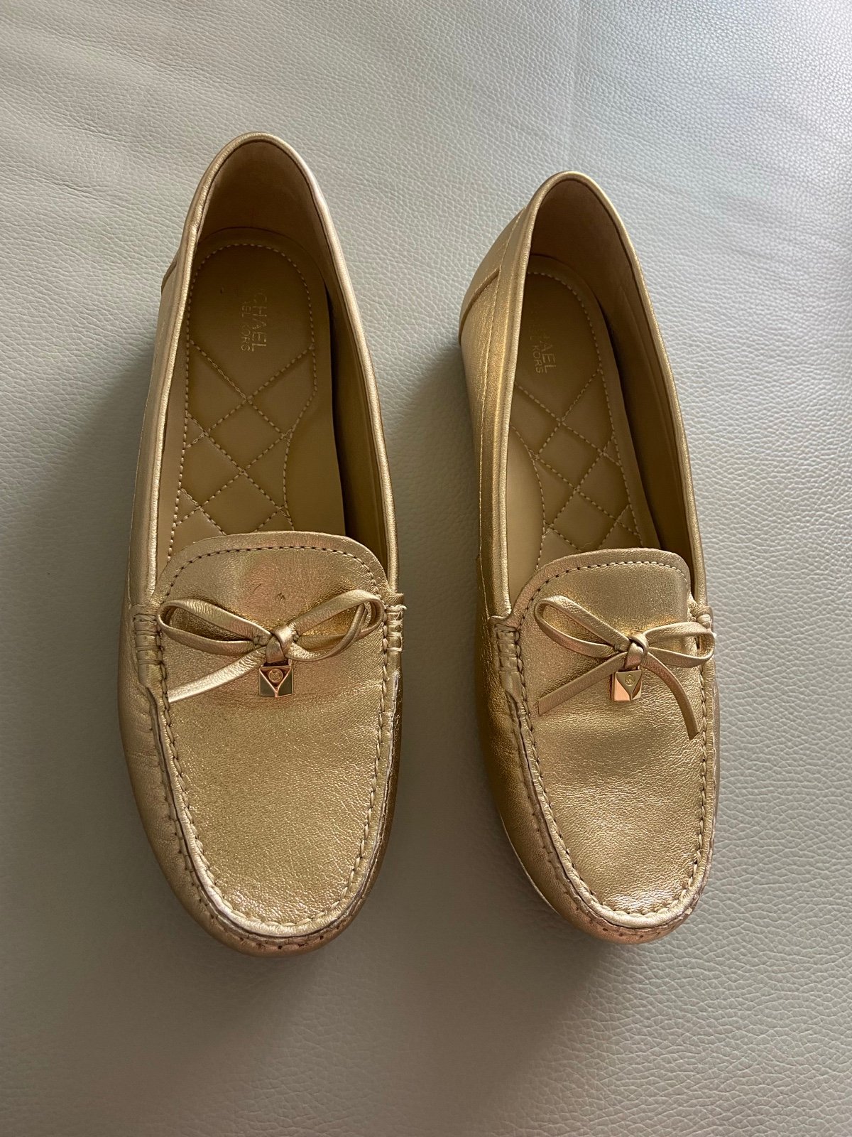 Michael Kors Juliette Metallic Leather Loafer