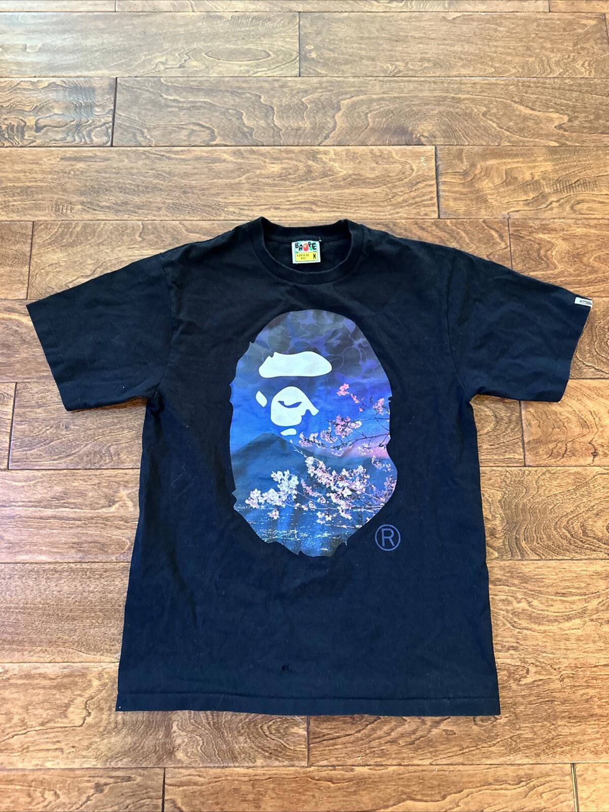 A BATHING APE BAPE SAKURA PHOTO APE HEAD TEE M Streetwear
