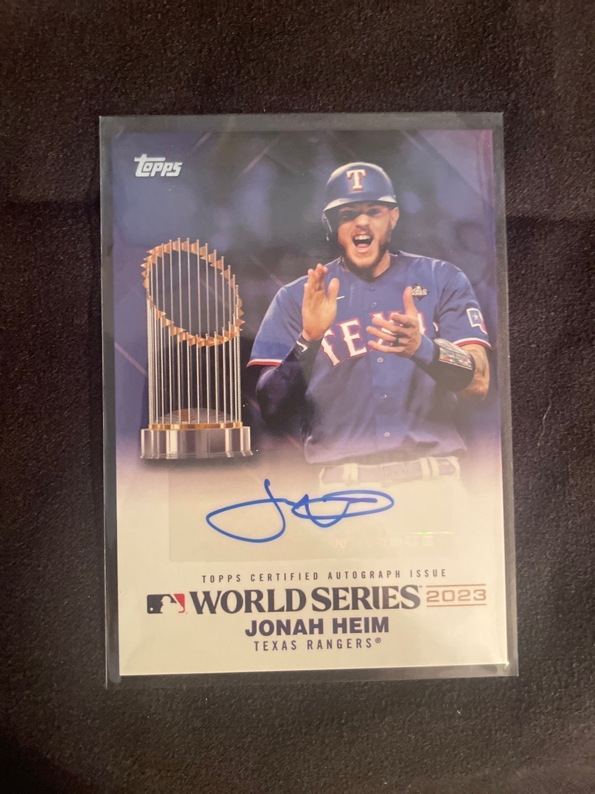 2024 Topps Jonah Heim Autograph World Series