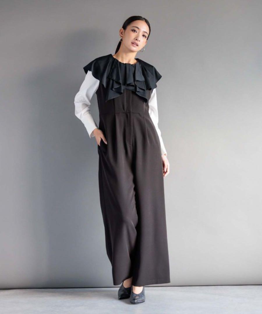 RAW FUDGE Ruffle Collar 2WAY Jumpsuit, Original Price 26,400 yen, Frill