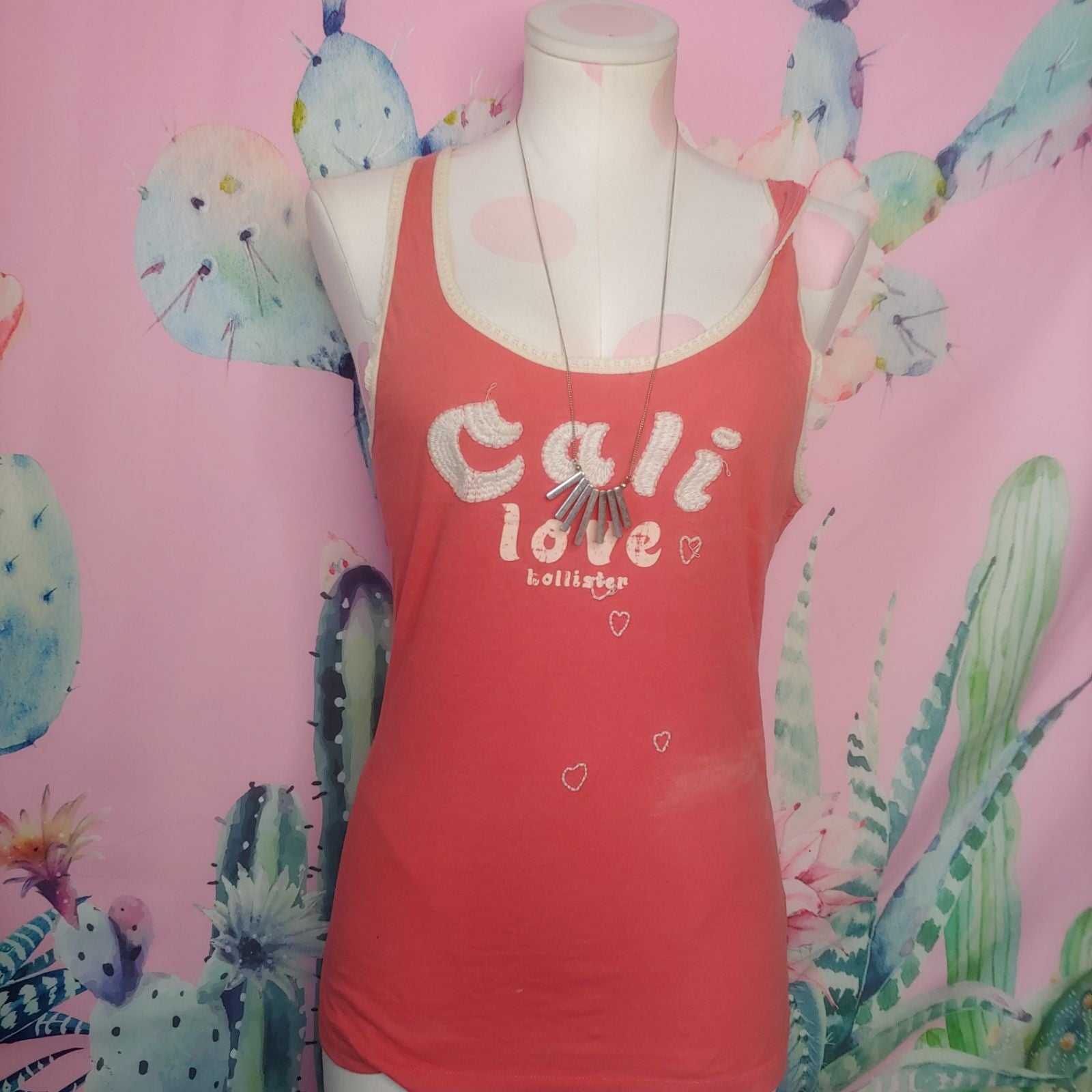 Vintage Hollister tank top embroidered