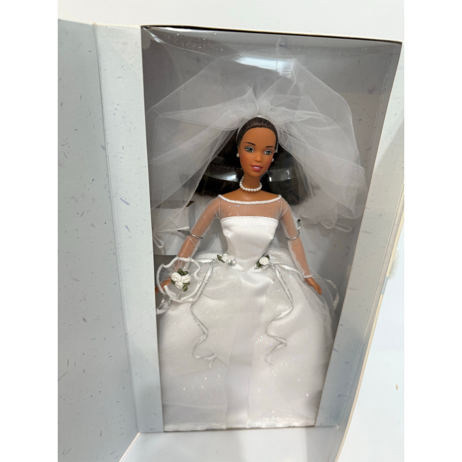 Barbie Blushing Bride Wedding Doll African American 1999 Special Edition
