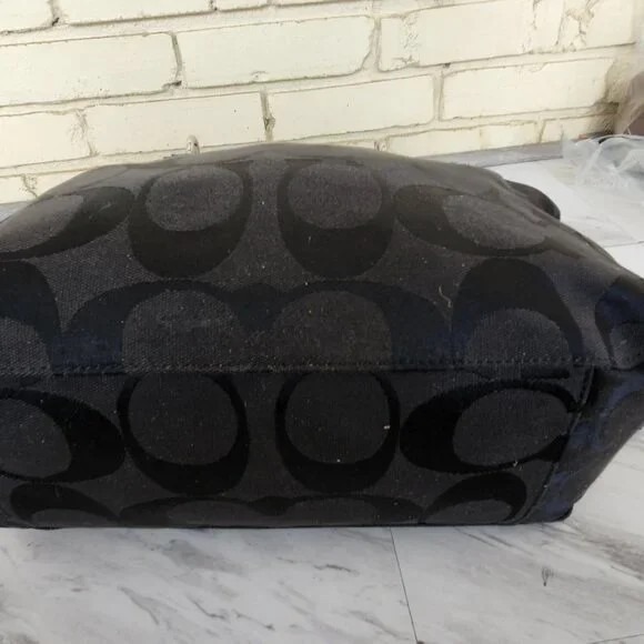 Like New Black Colette Signature Logo North South Tote Bag