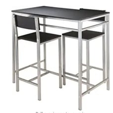 Desk Three Piece Black