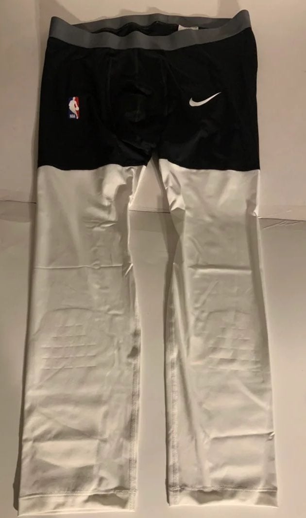 Nike2 Pair NBA 3/4 Compression Pants Dri Fit AT9764 011 Basketball Sz 2XLT Whit