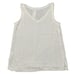 NEW Soft Surroundings Del Mar Tank Top Marshmallow Cream Raw Edge - Size Small