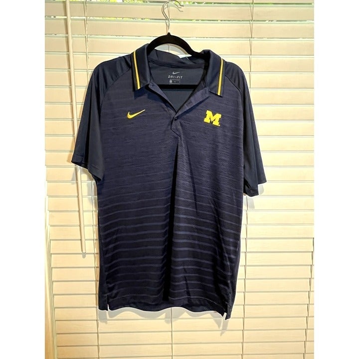Nike Michigan Wolverines Polo Shirt - Size L