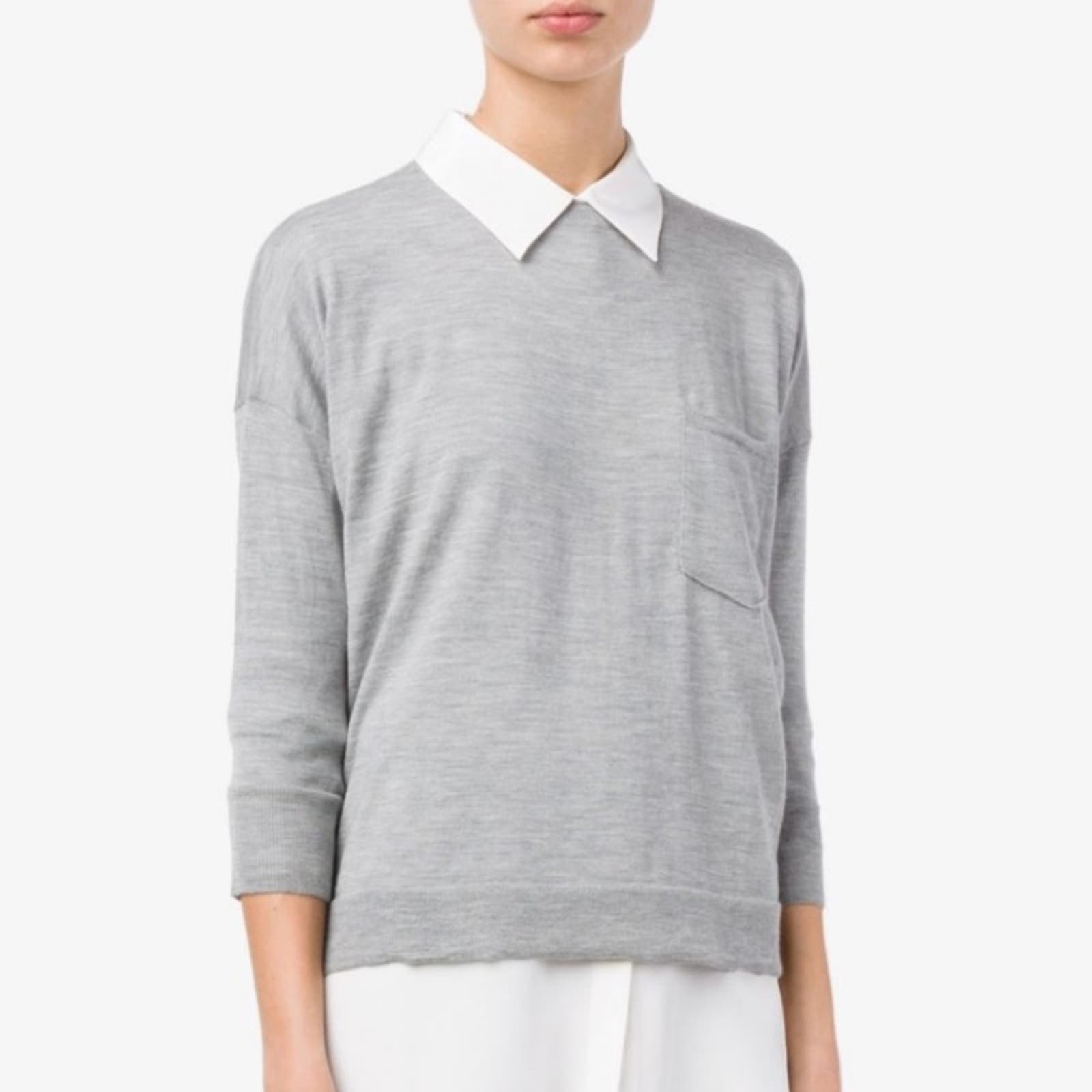 NWT FRAME Le Crew Cashmere Blend Sweater in Size M | Frame Cashmere Sweater
