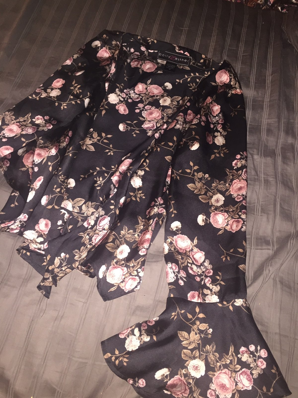 flowy silk cover up jacket