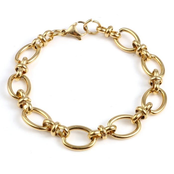 8 Mens 14K Gold Chain Link Style Bracelet 14 Karat Guys Jewelry 8 inch NEW