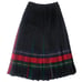 The Scotch House Red Black Pleated Wool Skirt Women 10 Reversible Classic