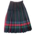 The Scotch House Red Black Pleated Wool Skirt Women 10 Reversible Classic