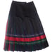 The Scotch House Red Black Pleated Wool Skirt Women 10 Reversible Classic