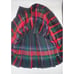 The Scotch House Red Black Pleated Wool Skirt Women 10 Reversible Classic