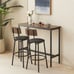 Rustic Bar Table Set w/ 2 Stools (43 )