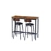 Rustic Bar Table Set w/ 2 Stools (43 )
