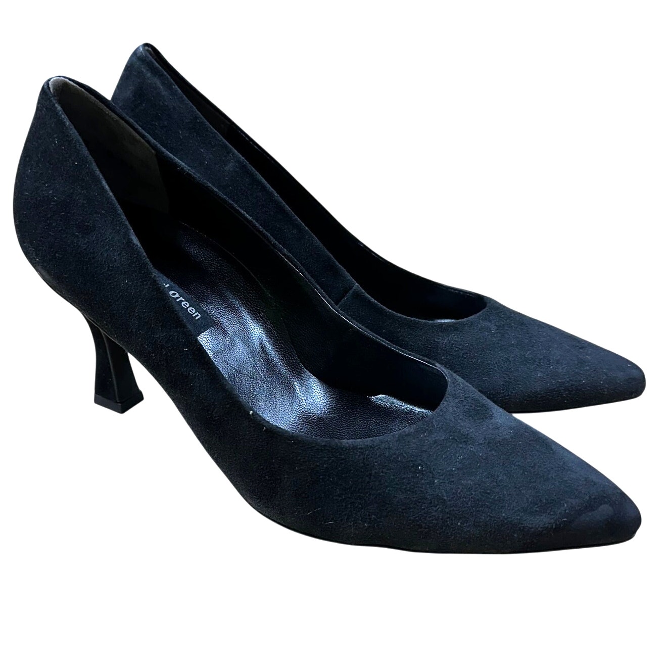 Paul Green Art. 3779-012 Black Suede Pump Women's Sz 3.5 (US 6) New Without Box