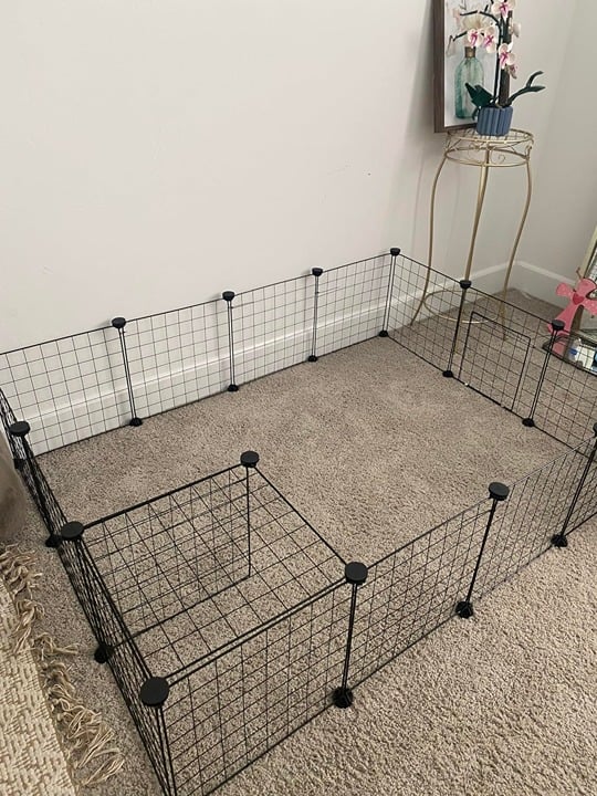 12pcs Pet Panels Small Animal Pet Playpen with Door, Rabbit, Guinea Pig Cages