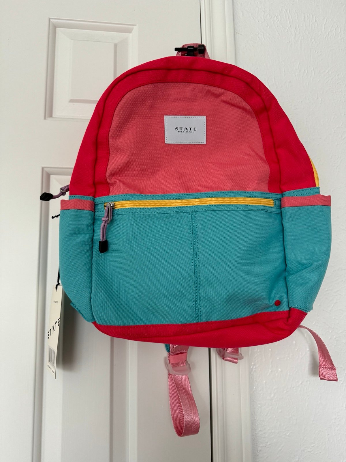 State Bags Kane Kids Backpack Pink Mint NWT