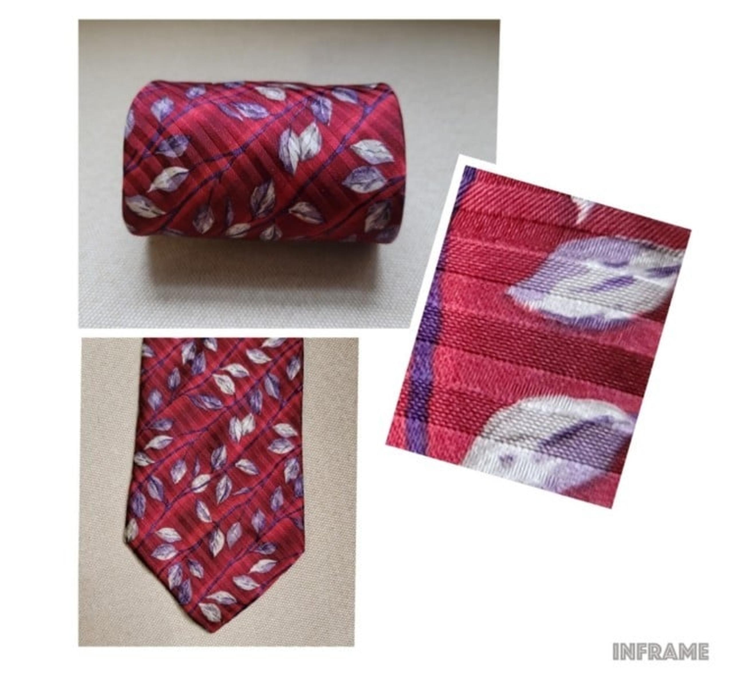 CLAIBORNE Men's Floral Print Silk Tie