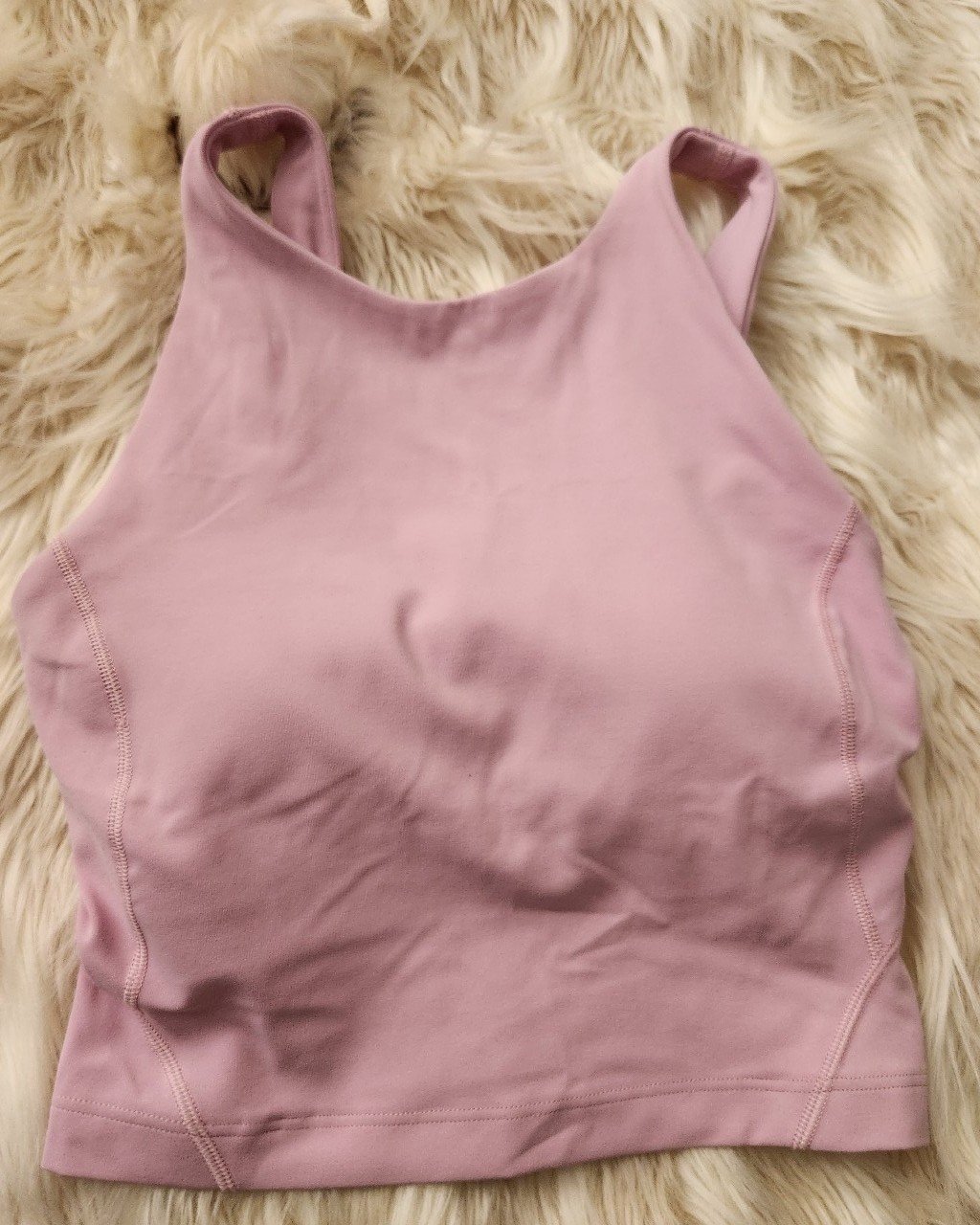 Lululemon align high neck size 0 color pink peony