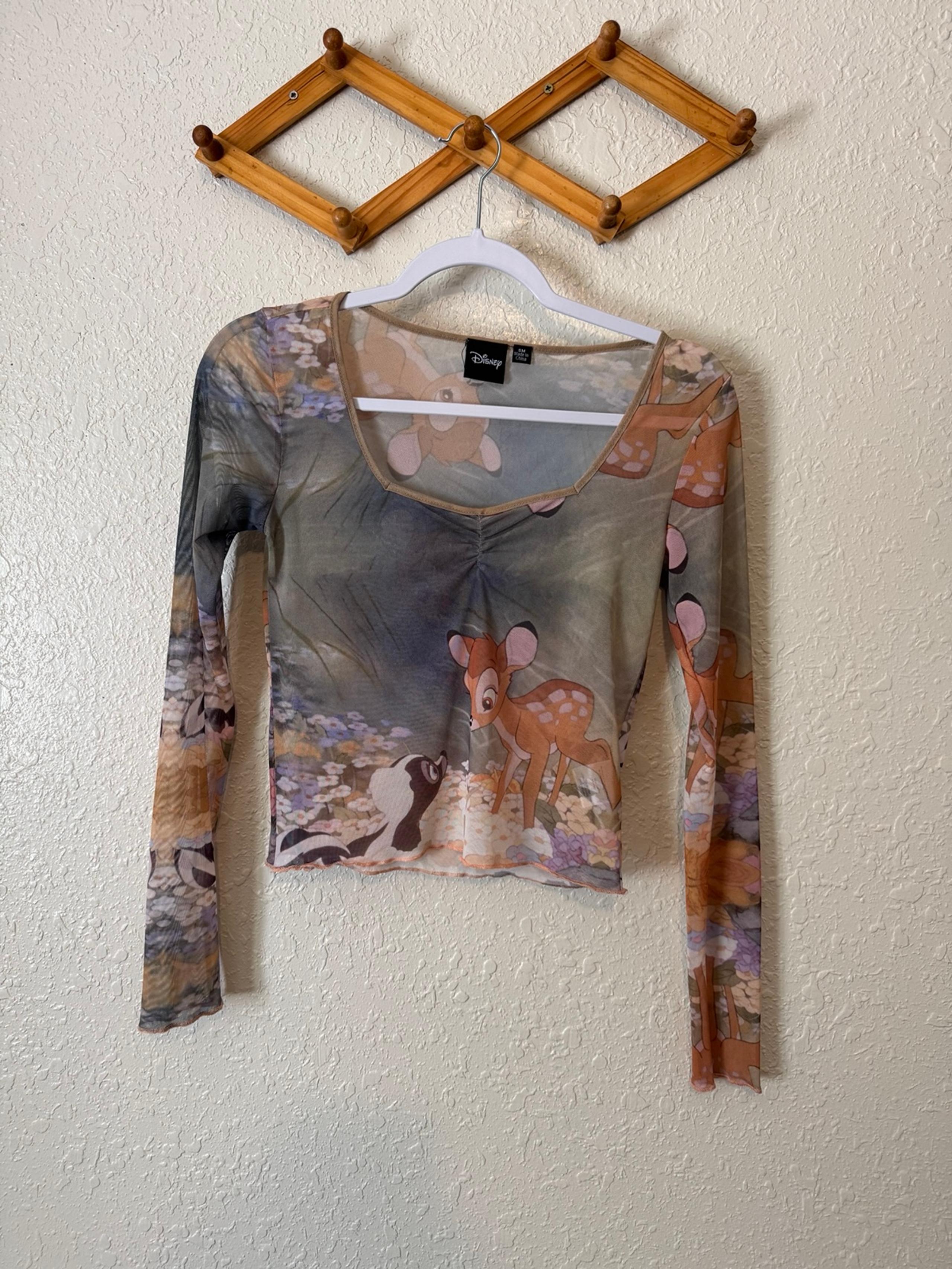 Bambi mesh long sleeve shirt