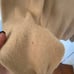 Mens Covington 100% Cashmere Camel Beige Sweater Sz M