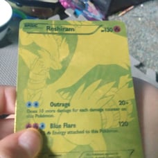Reshiram full gold art