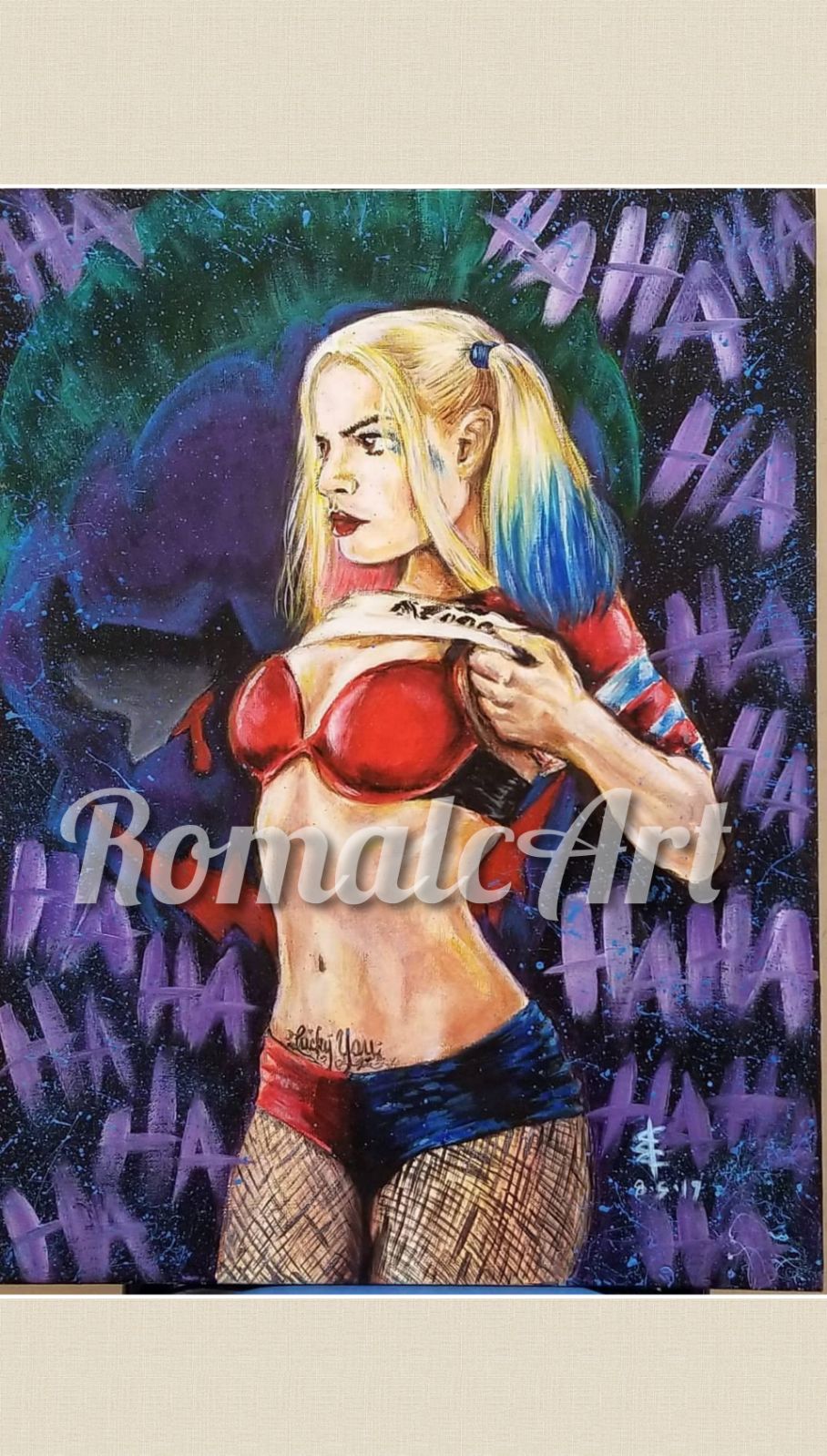 Harley Quinn 12x16 Painting