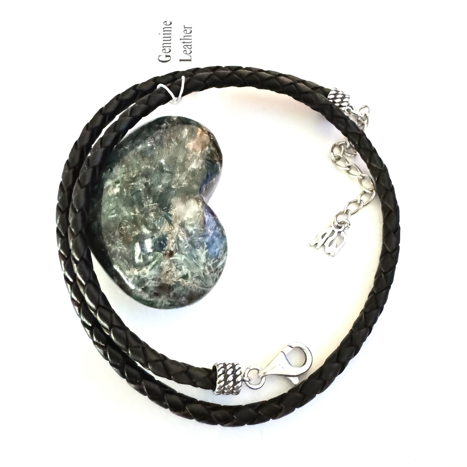 NEW AMERICAN WEST Cord Necklace Black Leather Sterling Silver 4mm NEW IN AW BOX