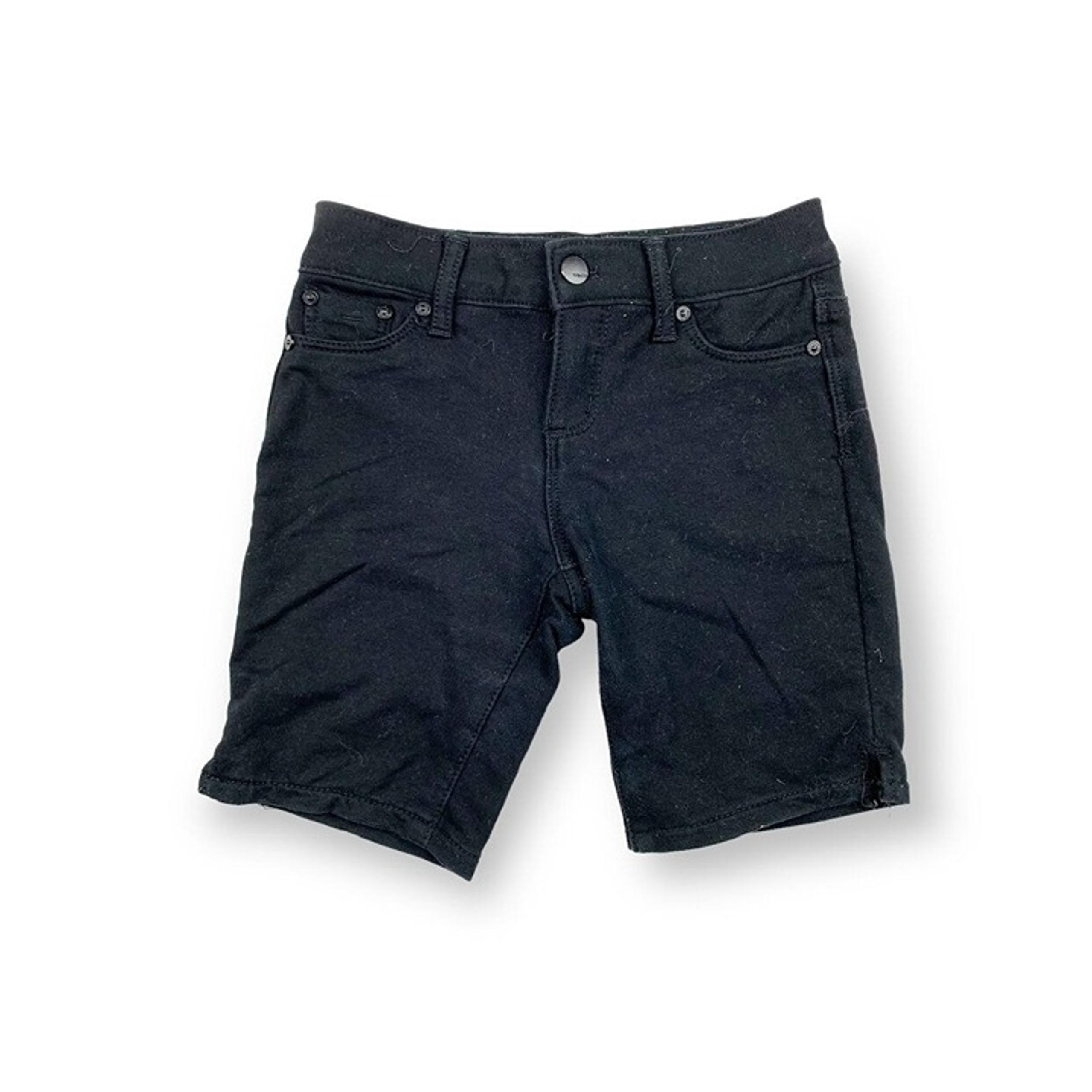 Tractr Black Skinny Bermuda Shorts