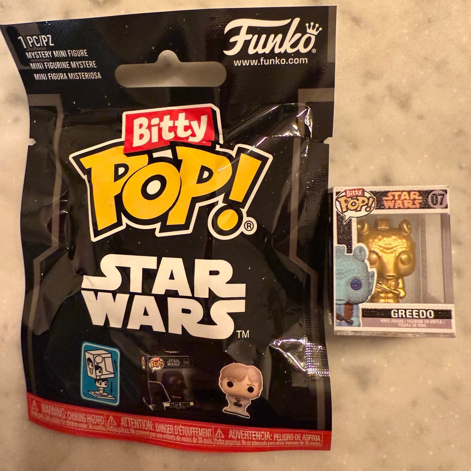 Funko Bitty Pop Star Wars 07 Greedo *Gold 1/32*