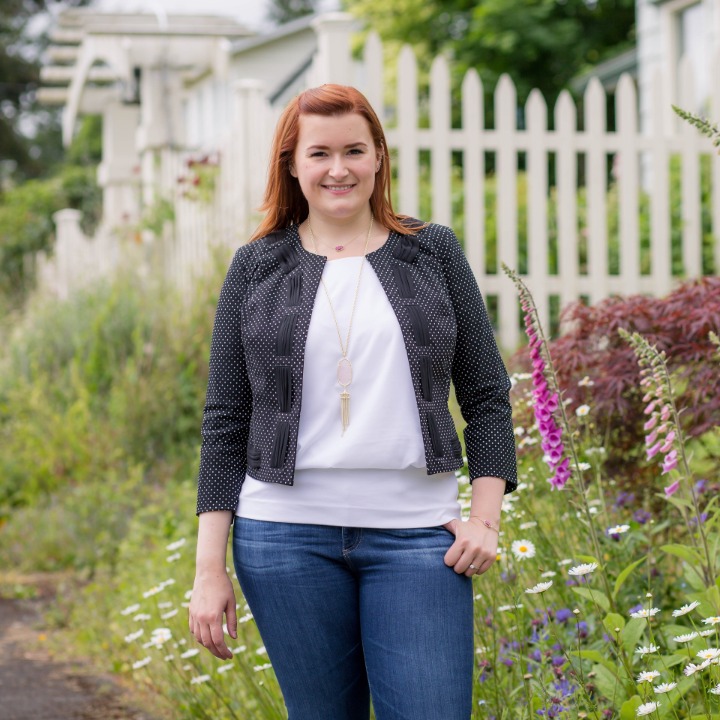 Cabi Polka Dot Blazer Jacket