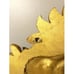 2 Large Gold/Bronze Wall Art Pieces, 20.5 x 18 x 2