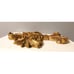 2 Large Gold/Bronze Wall Art Pieces, 20.5 x 18 x 2