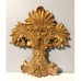 2 Large Gold/Bronze Wall Art Pieces, 20.5 x 18 x 2