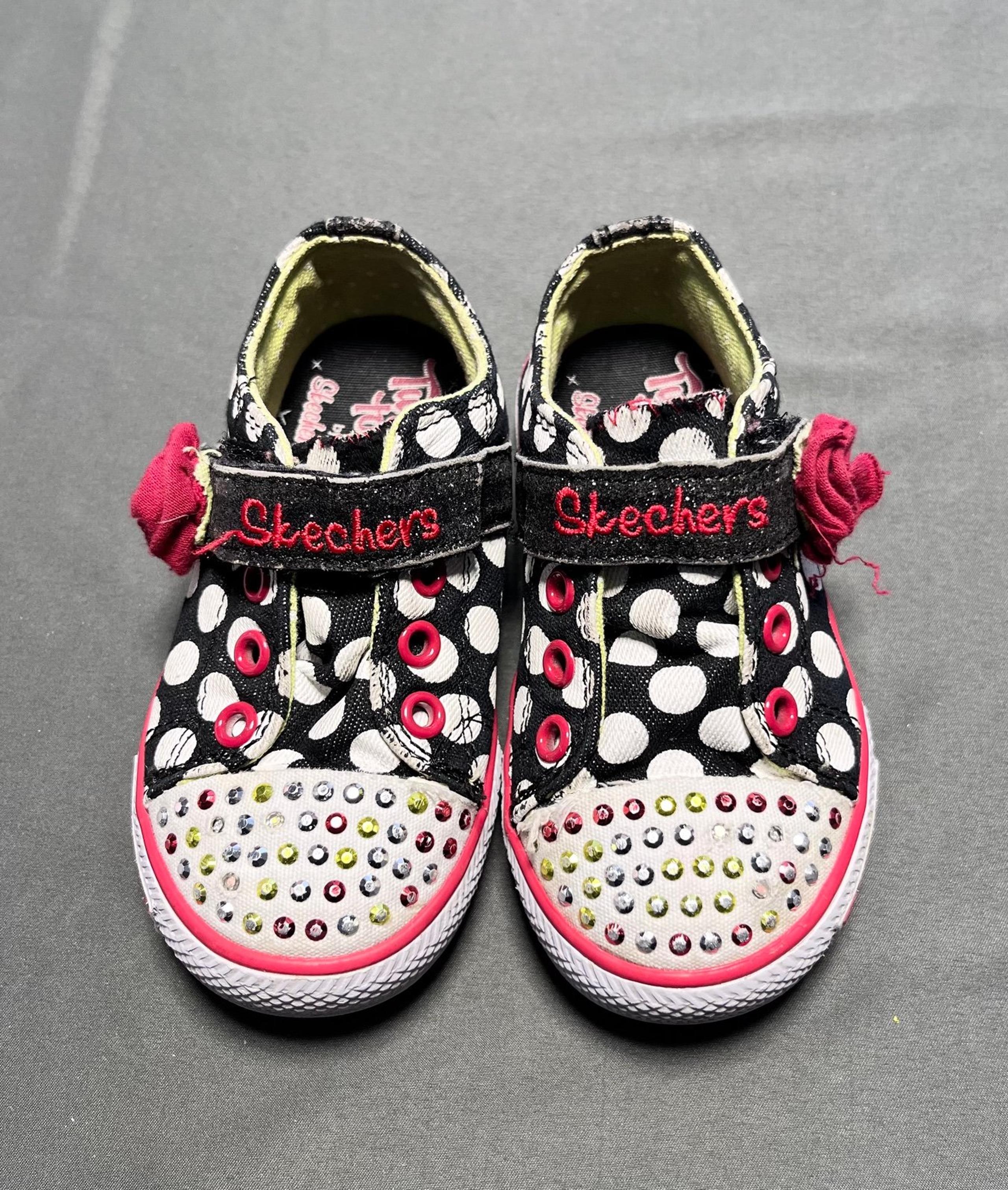 Sketchers twinkle toes girls shoes toddler size 7