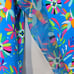 IBKUL UPF 50+ Floral Athletic Long Sleeve Top Quick Dry Performance Shirt Size L