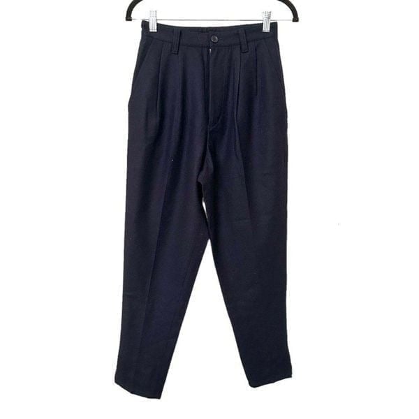Y'S YOHJI YAMAMOTO Pleated Wool Trouser Sz S