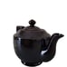 Vintage 1940s Japanese Moriage Teapot Brown Gold Orange Hand Painted Decorative