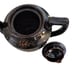 Vintage 1940s Japanese Moriage Teapot Brown Gold Orange Hand Painted Decorative