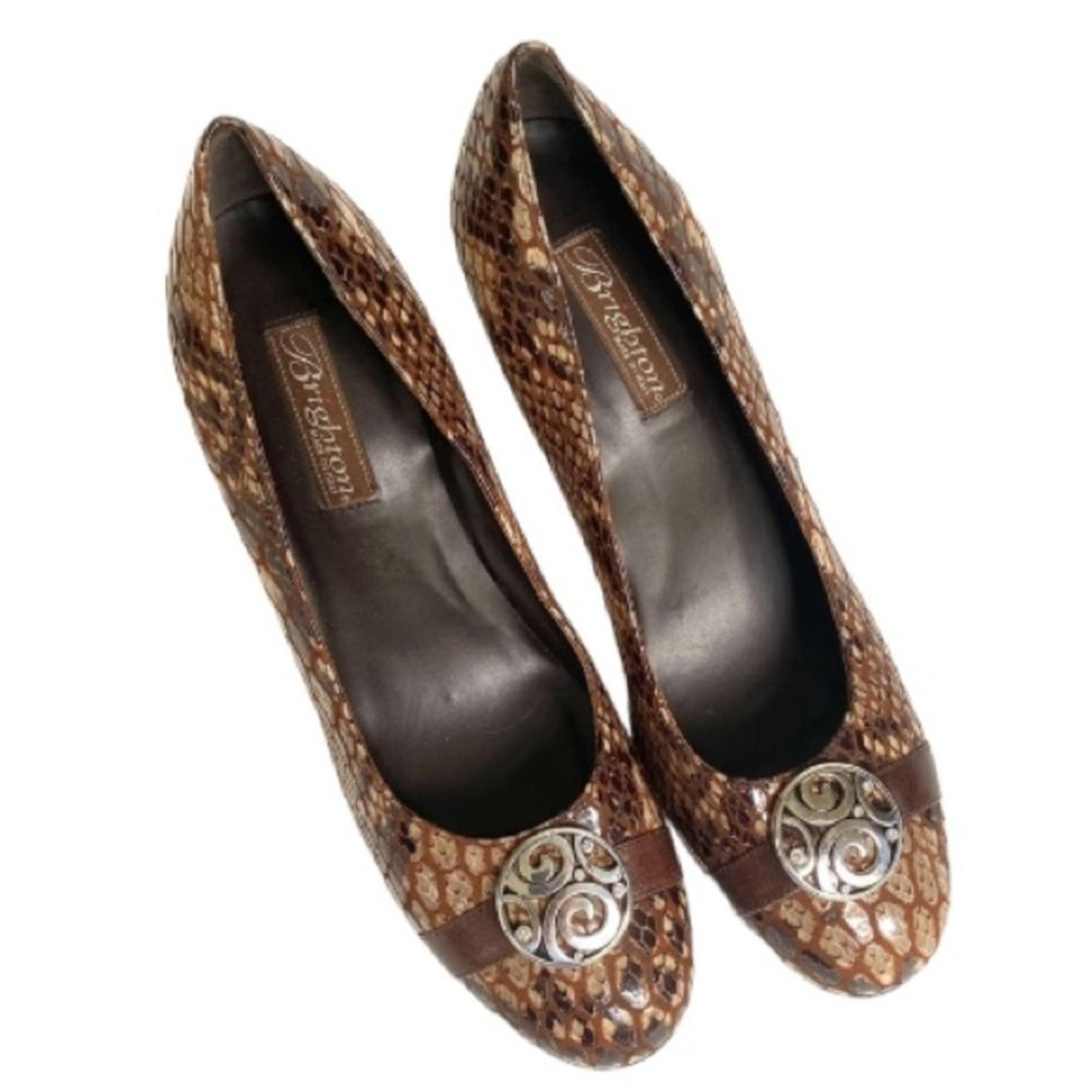 Brighton Blaze Snakeskin Heels 10